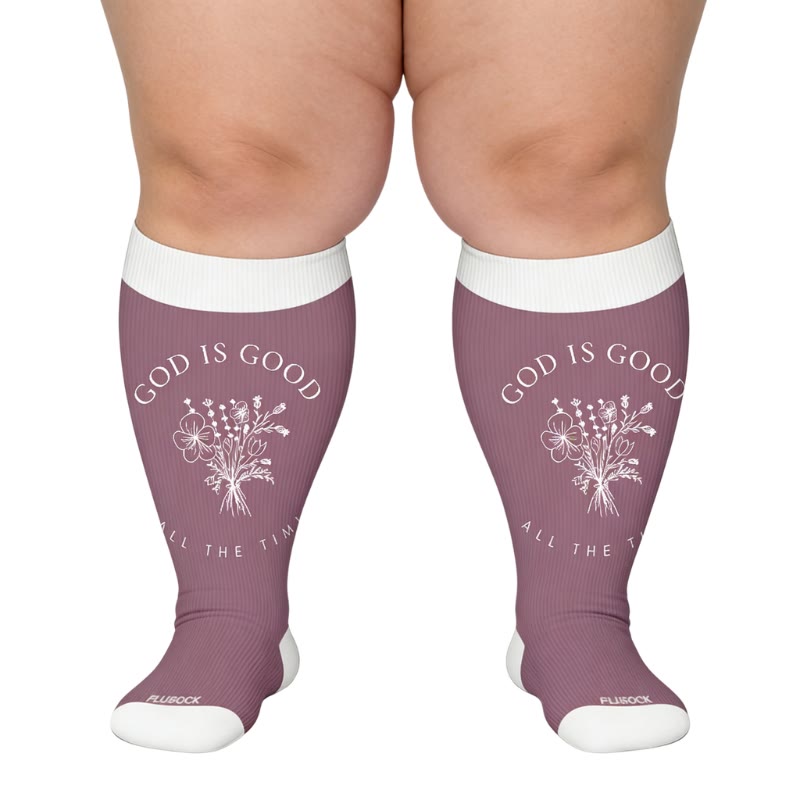Plusock Plus Size Christian Faith Compression Socks(3 Pairs) - image 3