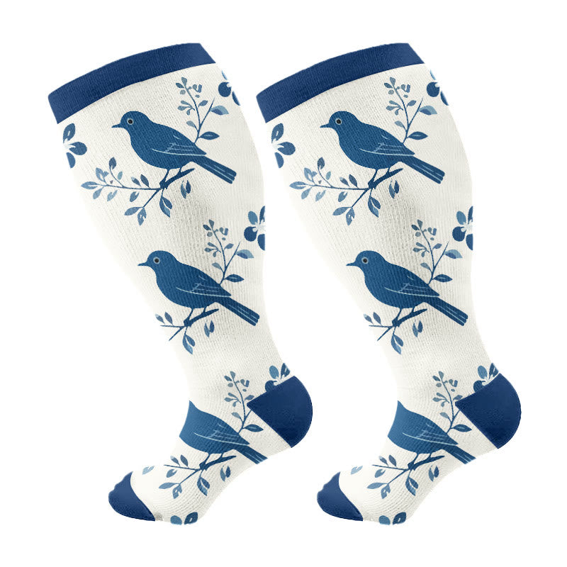 Plusock Plus Size Praise Jesus Compression Socks(3 Pairs) - Beige(1 Pair) - 4XL - image 4