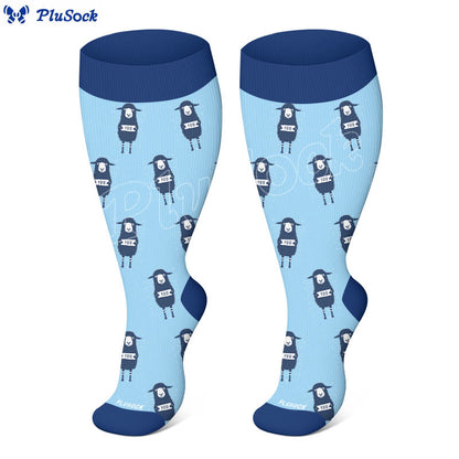 Plusock Plus Size Praise Jesus Compression Socks(3 Pairs) - image 7
