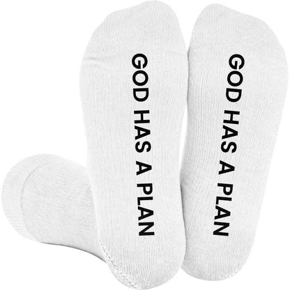 Plusock Plus Size God's Got This Compression Socks(3 Pairs) - White(1 Pair) - 4XL - image 3