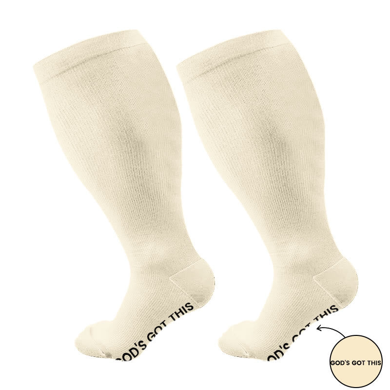 Plusock Plus Size God's Got This Compression Socks(3 Pairs) - image 5