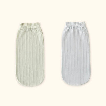 Plusock Plus Size Soft Cotton Bedtime Quarter Socks(2 Pairs) - Green+Blue - EU36-43(US3-9) - image 11