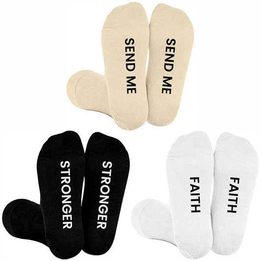 Plusock Plus Size Faith Stronger Compression Socks(3 Pairs) - image 0