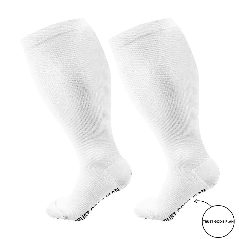 Plusock Plus Size Be The Light Compression Socks(3 Pairs) - image 6