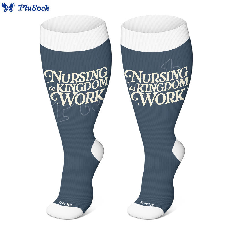 Plusock Plus Size Faith Scripture Compression Socks(3 Pairs) - image 2