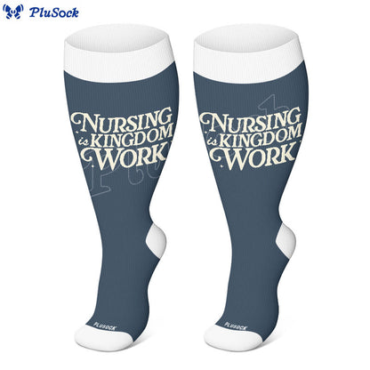 Plusock Plus Size Faith Scripture Compression Socks(3 Pairs) - image 2