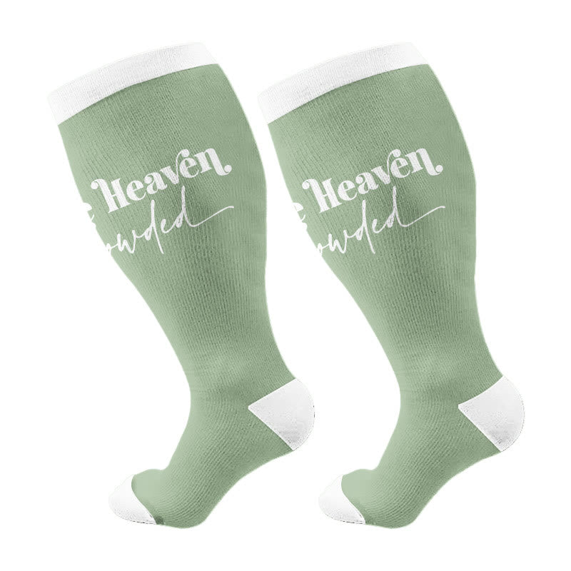 Plusock Plus Size Christian Mom Compression Socks(3 Pairs) - Green(1 Pair) - 4XL - image 4