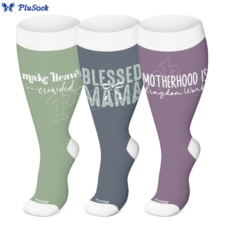 Plusock Plus Size Christian Mom Compression Socks(3 Pairs) - image 0
