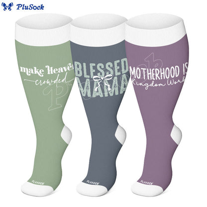 Plusock Plus Size Christian Mom Compression Socks(3 Pairs) - image 0
