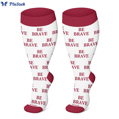 Plusock Plus Size Encouraging Words Compression Socks(3 Pairs) - image 3