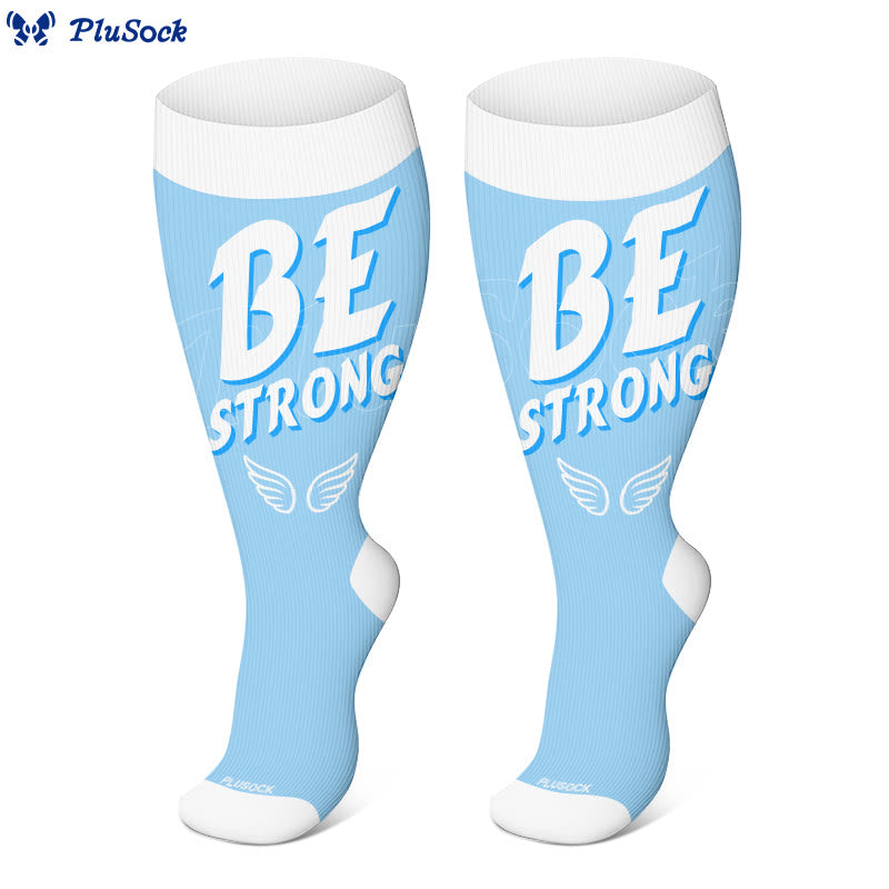 Plusock Plus Size Encouraging Words Compression Socks(3 Pairs) - image 4