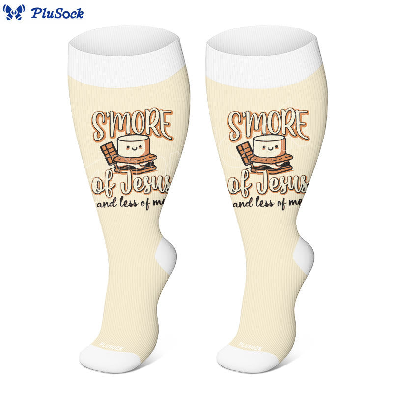 Plusock Plus Size Coffee Faith Compression Socks(3 Pairs) - image 4