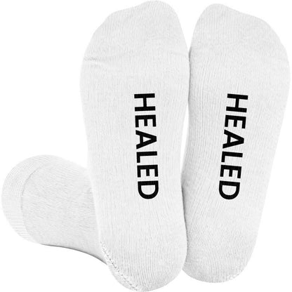 Plusock Plus Size Healed Unashamed Compression Socks(3 Pairs) - White(1 Pair) - 4XL - image 2