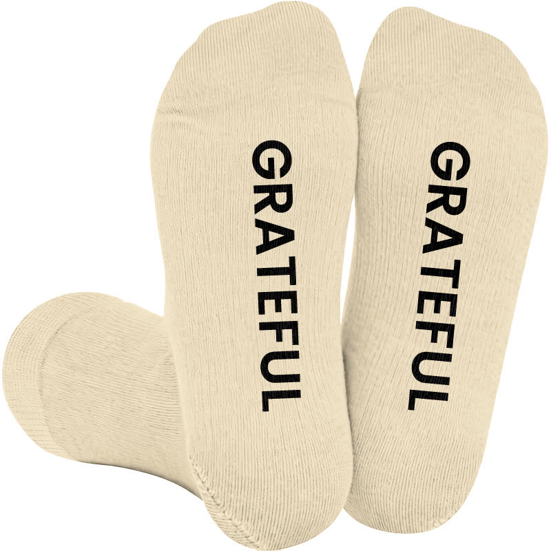 Plusock Plus Size Grateful Chosen Fearless Compression Socks(3 Pairs) - Nude(1 Pair) - 4XL - image 2