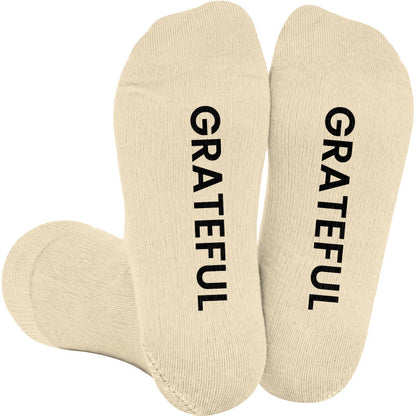 Plusock Plus Size Grateful Chosen Fearless Compression Socks(3 Pairs) - Nude(1 Pair) - 4XL - image 2