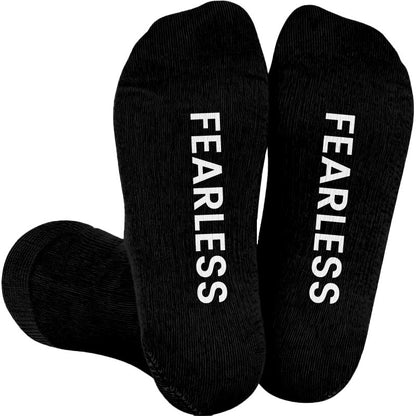 Plusock Plus Size Grateful Chosen Fearless Compression Socks(3 Pairs) - Black(1 Pair) - 4XL - image 3
