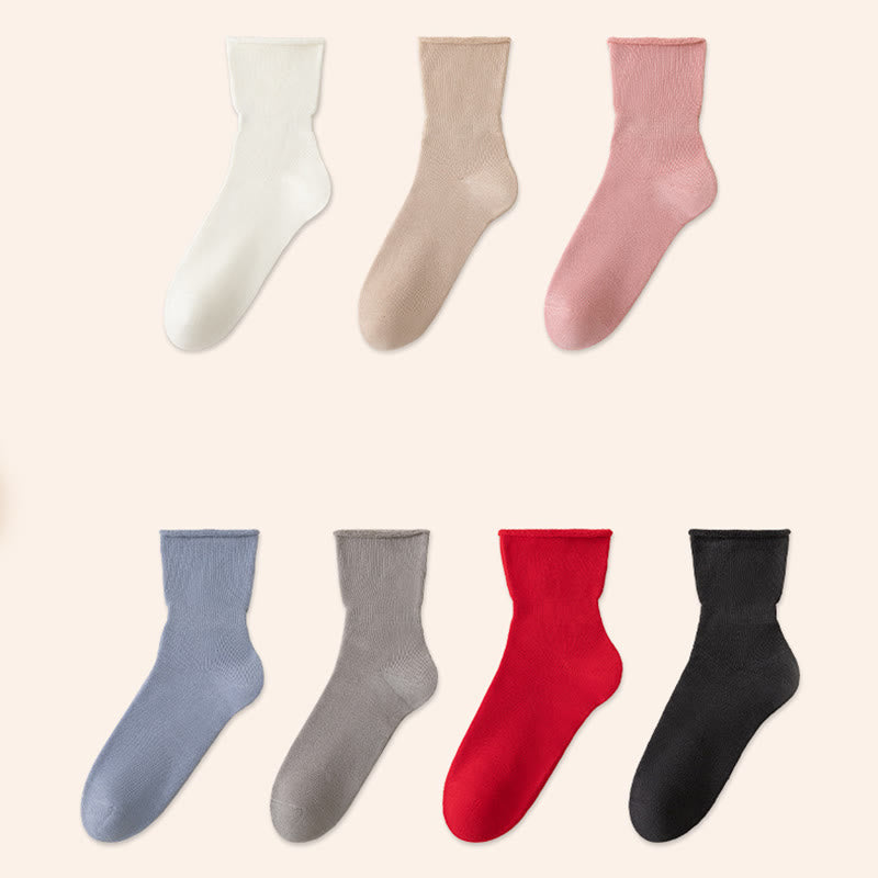 Plusock Plus Size Skin Friendly Bedtime Quarter Socks(2 Pairs) - image 11