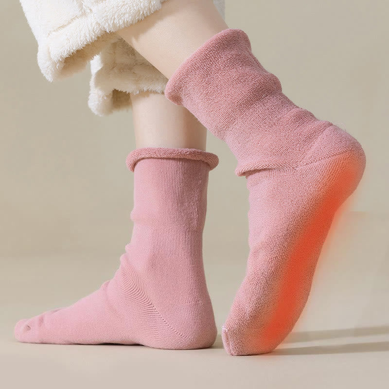 Plusock Plus Size Skin Friendly Bedtime Quarter Socks(2 Pairs) - image 7