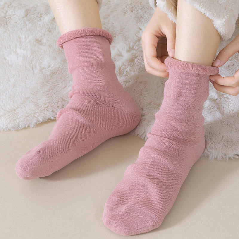 Plusock Plus Size Skin Friendly Bedtime Quarter Socks(2 Pairs) - image 5