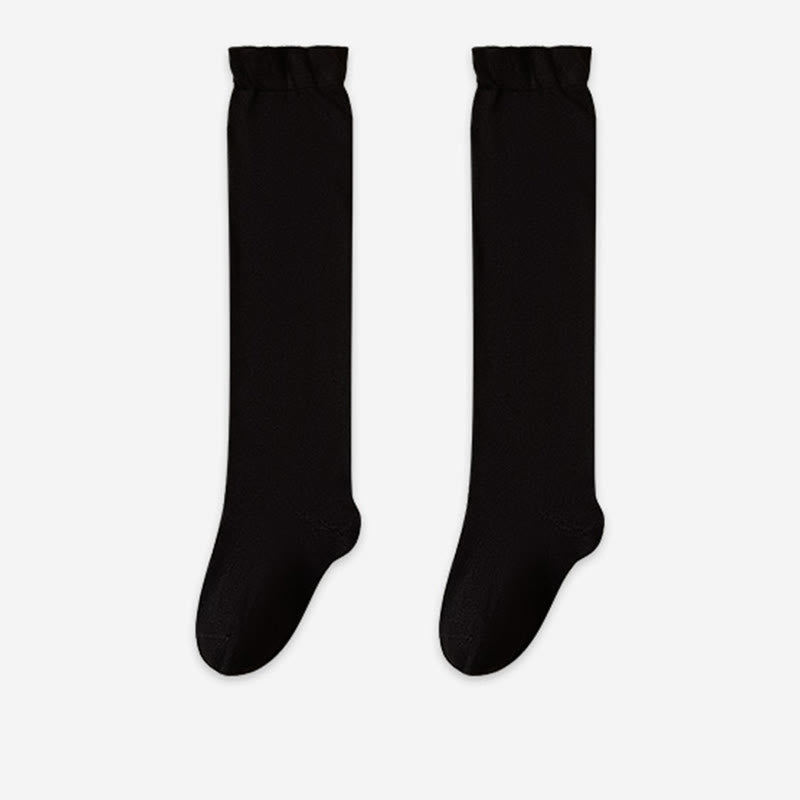 Plusock Breathable Soft Bedtime Knee High Socks(3 Pairs) - Black - EU36-39(US3-6) - image 13