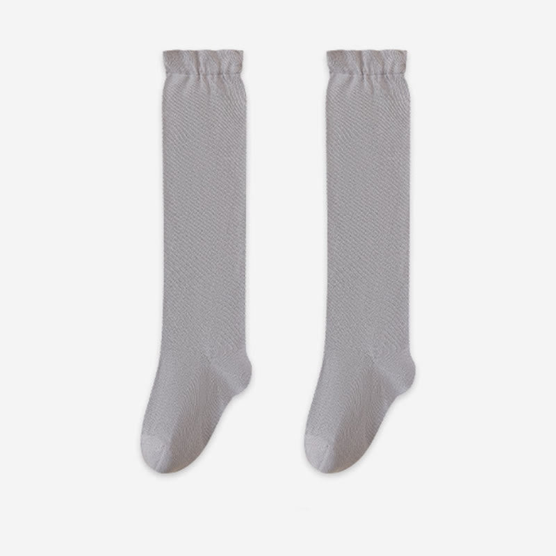 Plusock Breathable Soft Bedtime Knee High Socks(3 Pairs) - Light Gray - EU36-39(US3-6) - image 16
