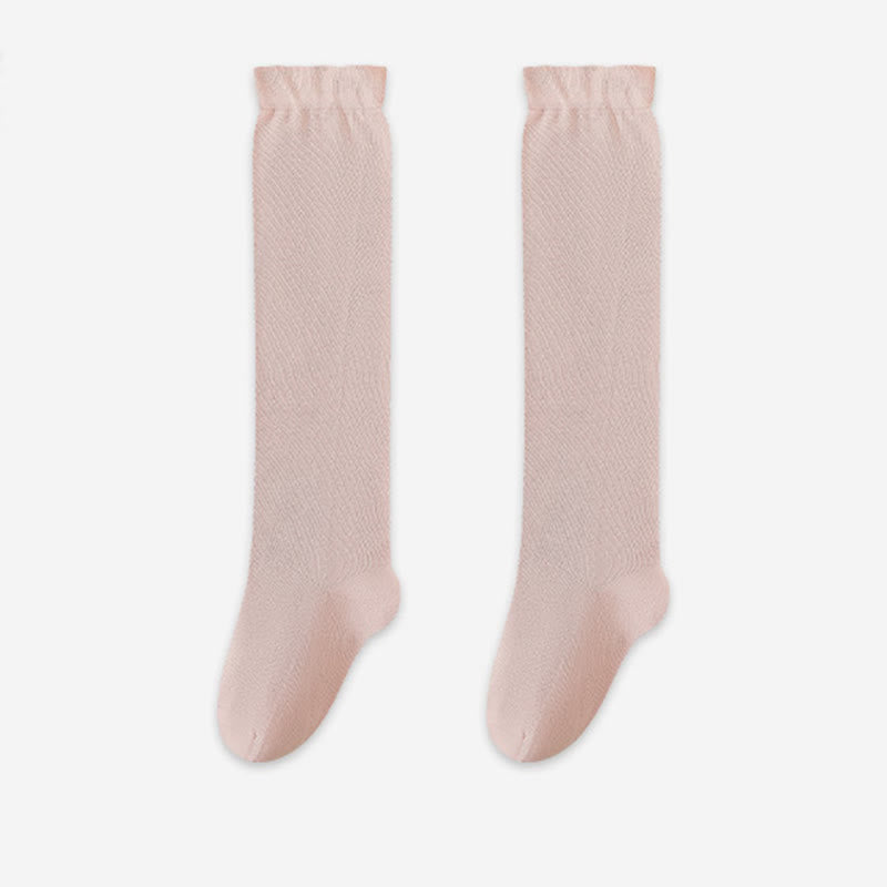 Plusock Breathable Soft Bedtime Knee High Socks(3 Pairs) - Pink - EU36-39(US3-6) - image 15
