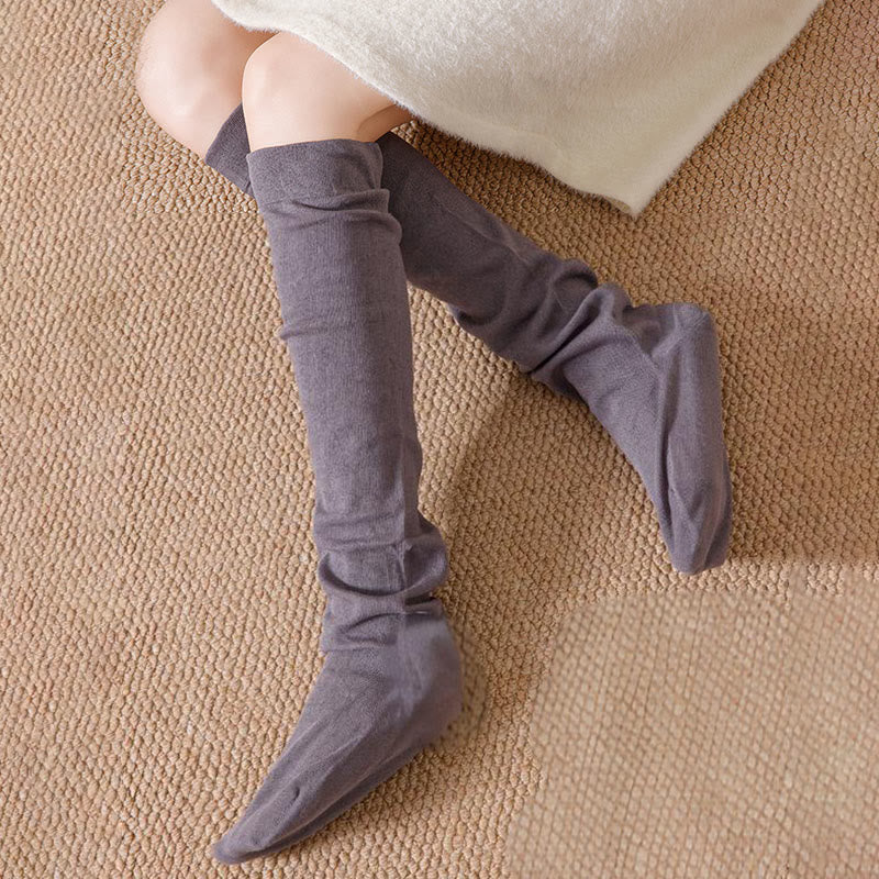 Plusock Breathable Soft Bedtime Knee High Socks(3 Pairs) - image 11