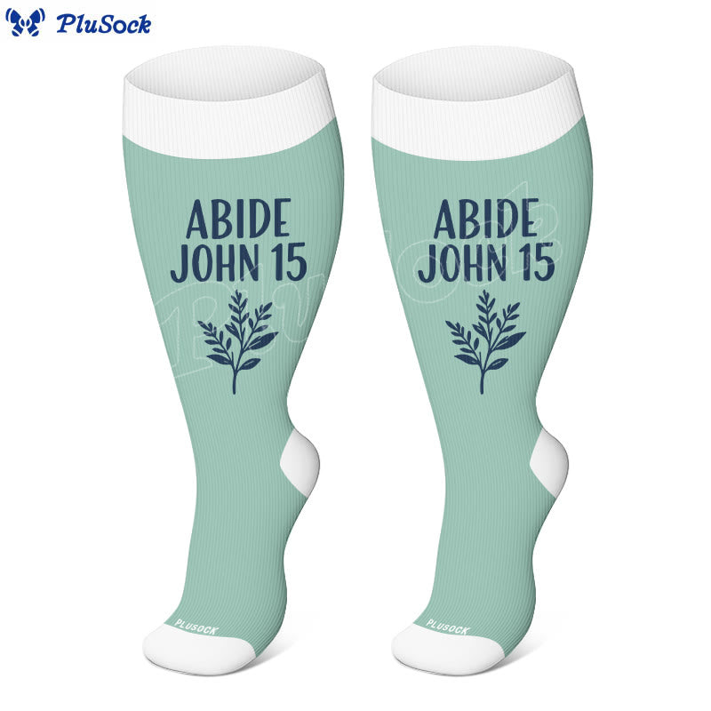 Plusock Plus Size Scripture Faith Compression Socks(3 Pairs) - image 3