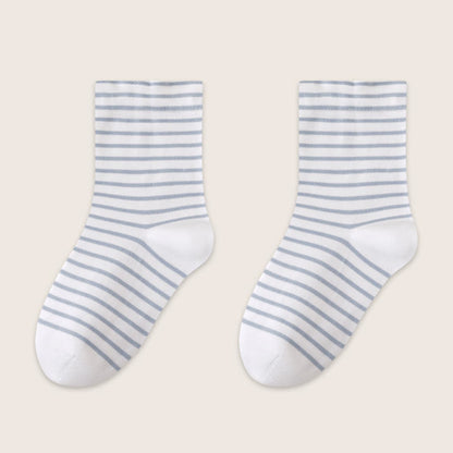 Plusock Breathable Stripe Sleep Socks(3 Pairs) - Light Blue - EU36-39(US3-6) - image 15