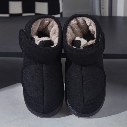 Plusock Plus Size Floral Print Slippers - Black - EU44-45(US9-10) - image 13