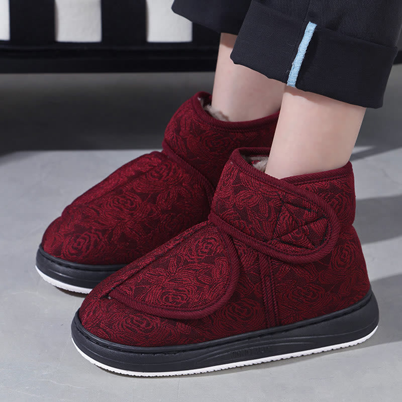 Plusock Plus Size Floral Print Slippers - image 4