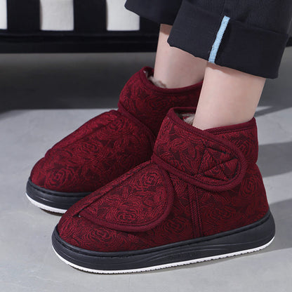 Plusock Plus Size Floral Print Slippers - image 4