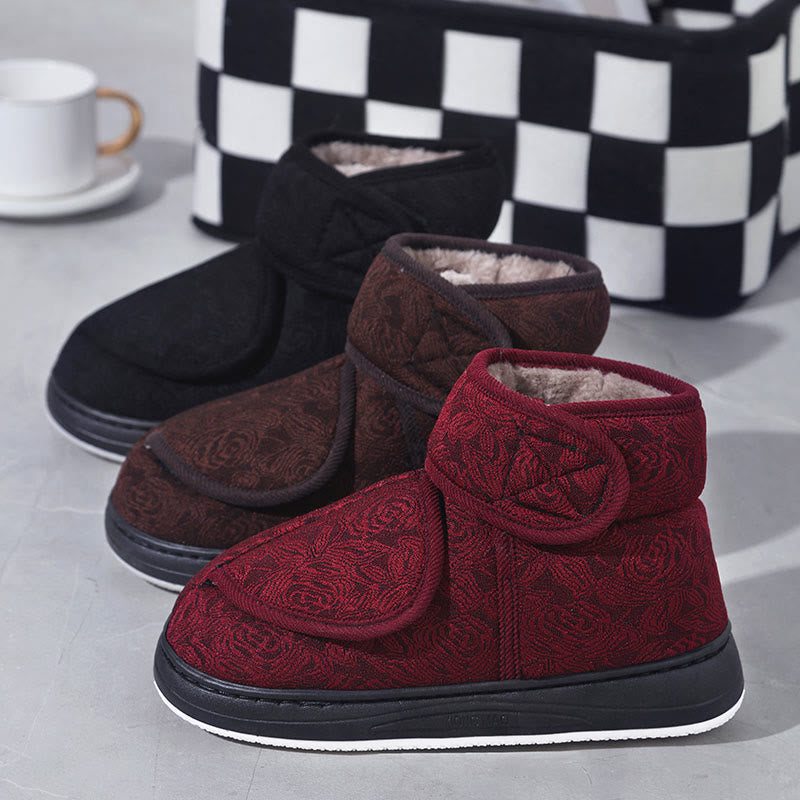 Plusock Plus Size Floral Print Slippers - image 5