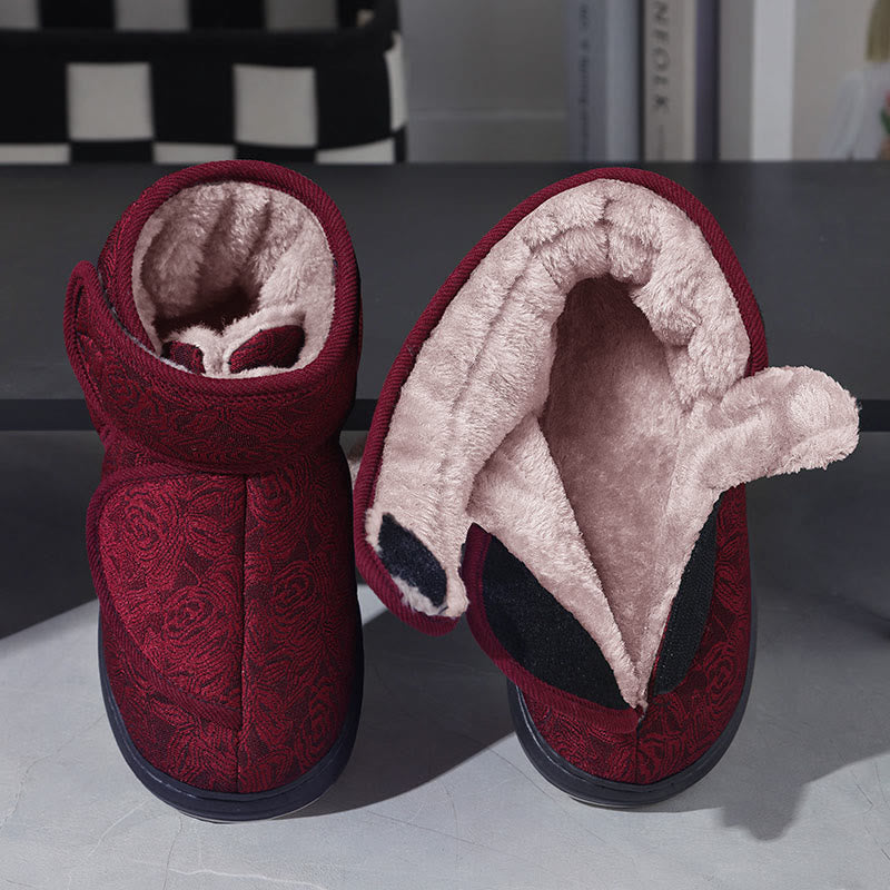 Plusock Plus Size Floral Print Slippers - image 7