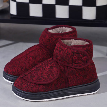 Plusock Plus Size Floral Print Slippers - image 10