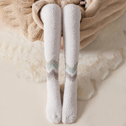 Plusock Knee High Coral Fleece Sleep Socks(2 Pairs) - image 3