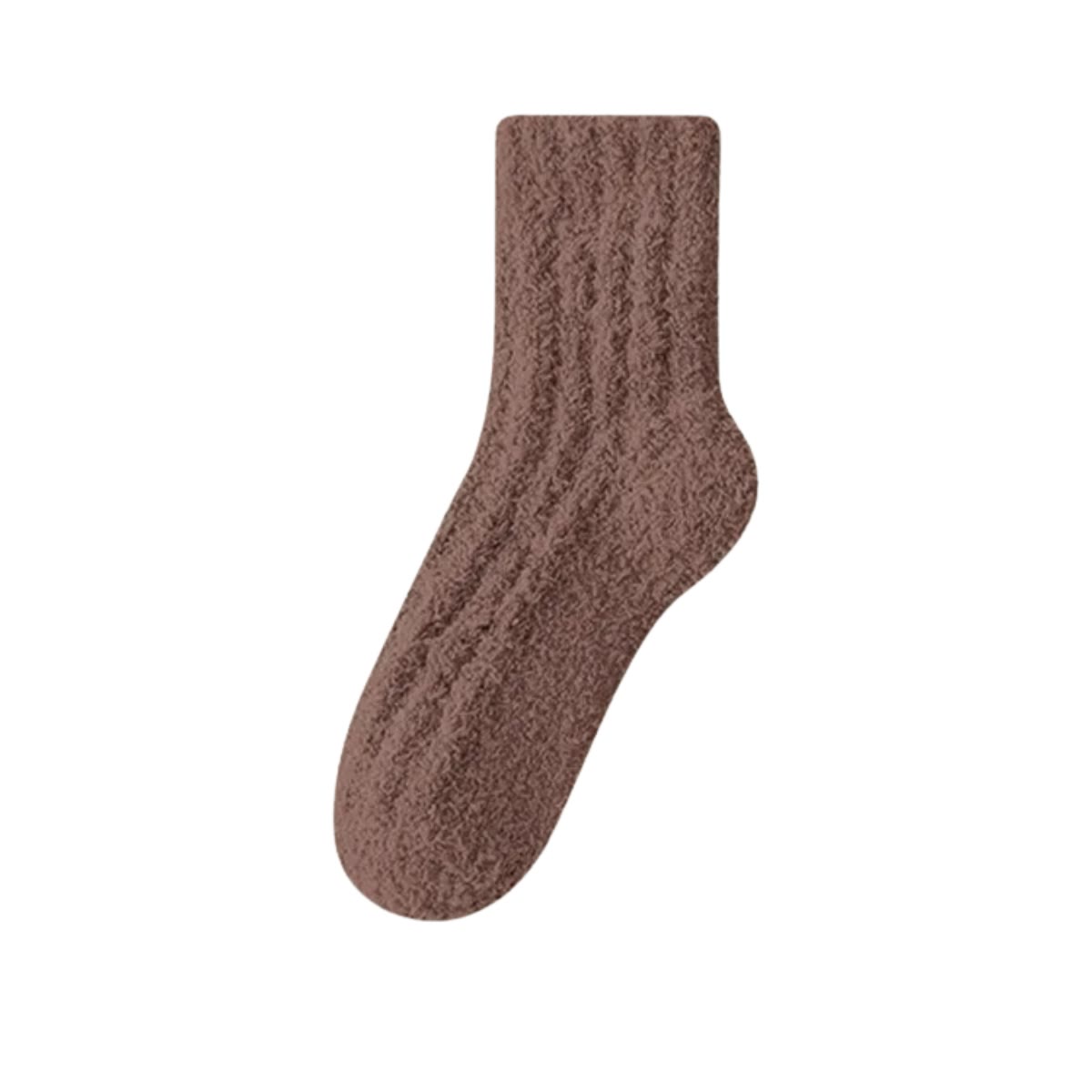 Plusock Solid Color Sleep Socks - Brown - EU43-48(US9-13) - image 17
