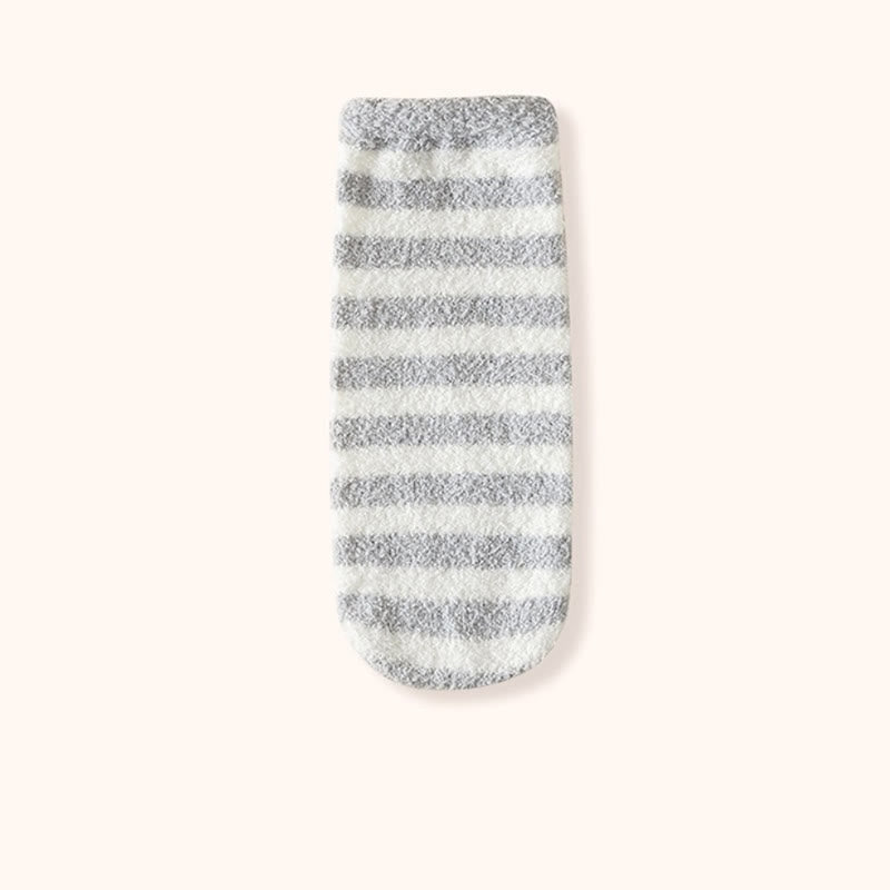 Plusock Wide stripes Sleep Socks(3 Pairs) - Grey - EU36-42(US3-8.5) - image 12