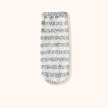 Plusock Wide stripes Sleep Socks(3 Pairs) - Grey - EU36-42(US3-8.5) - image 12