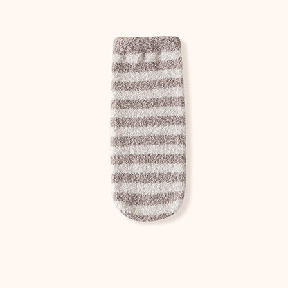 Plusock Wide stripes Sleep Socks(3 Pairs) - Coffee - EU36-42(US3-8.5) - image 15