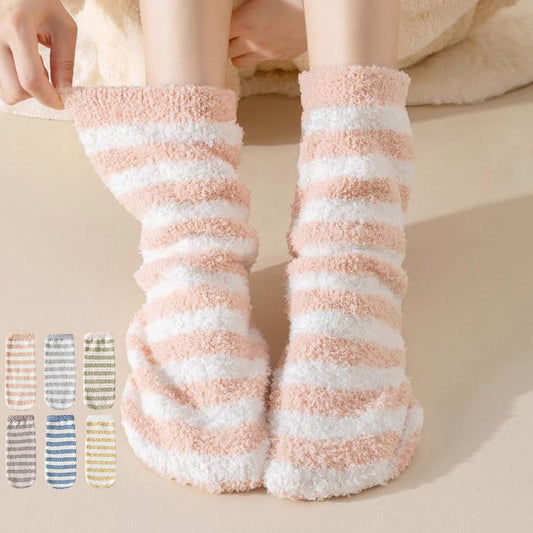 Plusock Wide stripes Sleep Socks(3 Pairs) - image 0