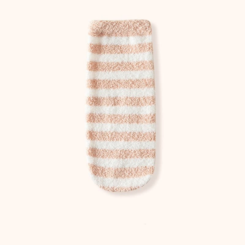 Plusock Wide stripes Sleep Socks(3 Pairs) - Pink - EU36-42(US3-8.5) - image 16