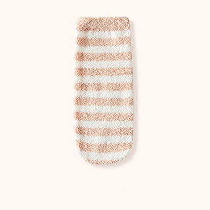 Plusock Wide stripes Sleep Socks(3 Pairs) - Pink - EU36-42(US3-8.5) - image 16