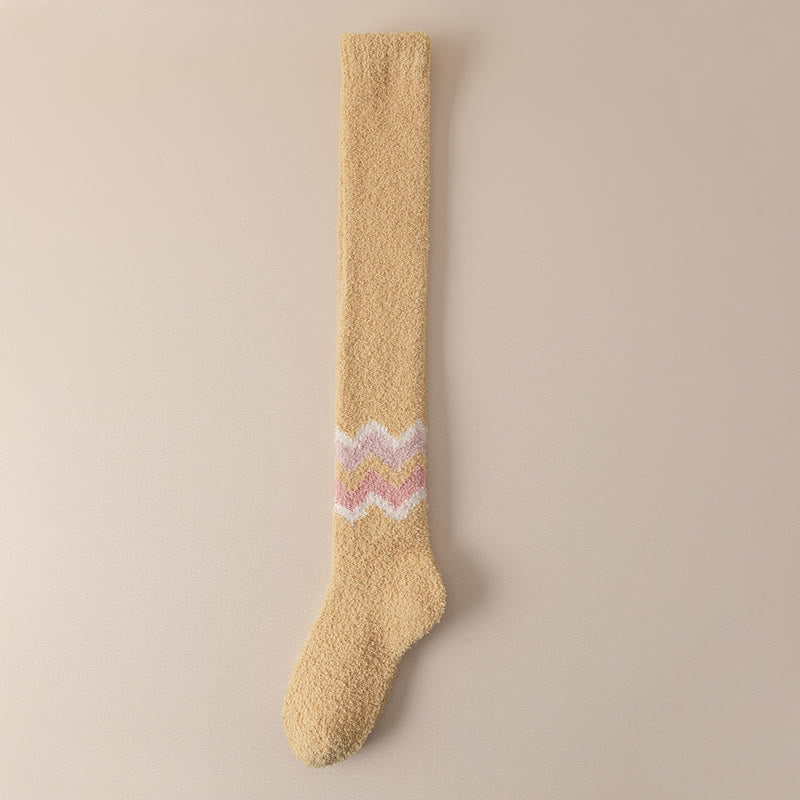 Plusock Knee High Cozy Sleep Socks(2 Pairs) - Yellow - EU39-43(US6-9) - image 23