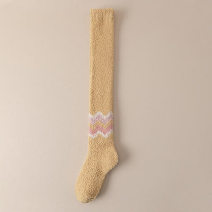 Plusock Knee High Cozy Sleep Socks(2 Pairs) - Yellow - EU39-43(US6-9) - image 23