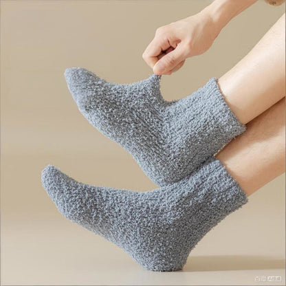 Plusock Coral fleece Winter Sleep Socks(7 Pairs) - image 1