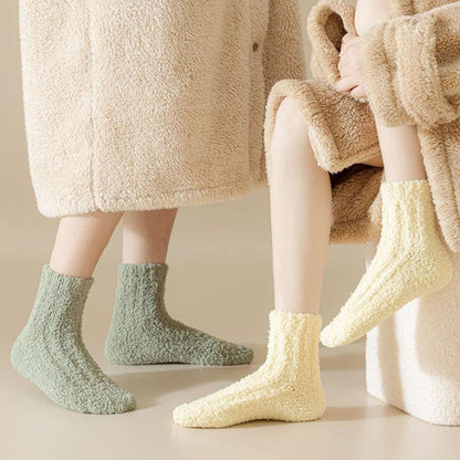 Plusock Coral fleece Winter Sleep Socks(7 Pairs) - image 7