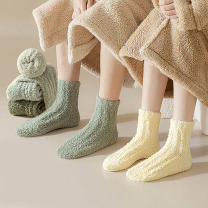 Plusock Coral fleece Winter Sleep Socks(7 Pairs) - image 5