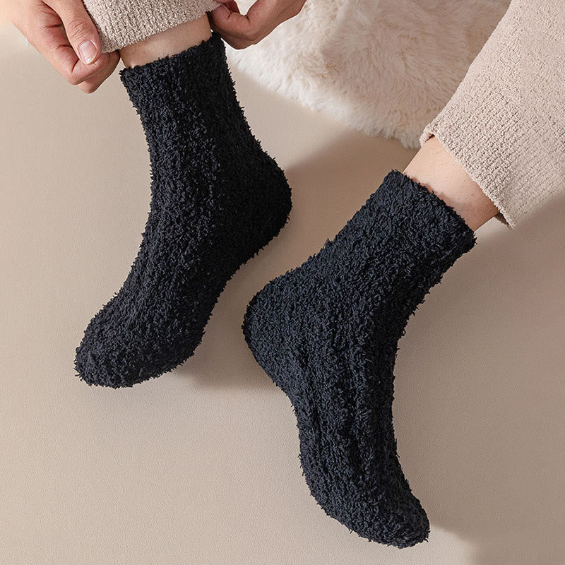 Plusock Coral fleece Winter Sleep Socks(7 Pairs) - image 10