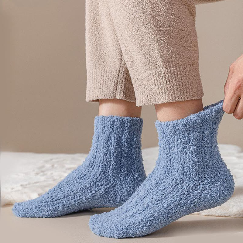 Plusock Coral fleece Winter Sleep Socks(7 Pairs) - image 4